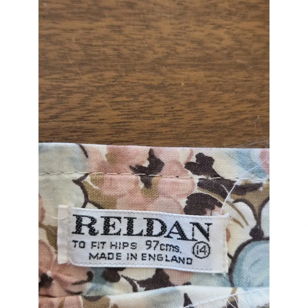 Vtg Reldan Prairie Skirt Women's Sm‎ Med Long Floral Cottagecore Peasant